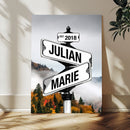 Personalized Street Sign Art Canvas Print by MyGreatCanvas | Canvas Wall Art Prints | Photo Prints & Wall Decor