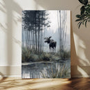 Abstract Moose Wall Art Canvas Print – Wildlife Nature by MyGreatCanvas | Canvas Wall Art Prints | Photo Prints & Wall Decor
