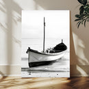 Minimal Boat Wall Art Canvas Print – Black and White Coastal by MyGreatCanvas | Canvas Wall Art Prints | Photo Prints & Wall Decor