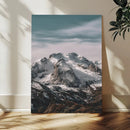 Alpine Mountain Landscape Wall Art Canvas Print, Snowy Peak by MyGreatCanvas | Canvas Wall Art Prints | Photo Prints & Wall Decor