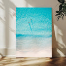 Aerial Turquoise Beach Wall Art Canvas Print – Minimal by MyGreatCanvas | Canvas Wall Art Prints | Photo Prints & Wall Decor