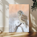 Barred Owl Wall Art Canvas Print – Soft Neutral Wildlife by MyGreatCanvas | Canvas Wall Art Prints | Photo Prints & Wall Decor