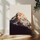 Golden Peak Mountain Wall Art Canvas Print, Minimal Alpine by MyGreatCanvas | Canvas Wall Art Prints | Photo Prints & Wall Decor