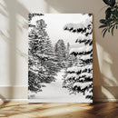 Winter Pine Forest Wall Art Canvas Print, Minimal Winter by MyGreatCanvas | Canvas Wall Art Prints | Photo Prints & Wall Decor