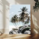 Tropical Trees Beach Wall Art Canvas Print, Coastal Ocean by MyGreatCanvas | Canvas Wall Art Prints | Photo Prints & Wall Decor