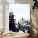 Snowy Mountain Forest Wall Art Canvas Print, Winter Pine by MyGreatCanvas | Canvas Wall Art Prints | Photo Prints & Wall Decor