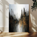 Abstract Urban Wall Art Canvas Print, Gold Black Modern by MyGreatCanvas | Canvas Wall Art Prints | Photo Prints & Wall Decor