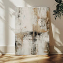Neutral Abstract Wall Art Canvas Print, Beige Black Textured by MyGreatCanvas | Canvas Wall Art Prints | Photo Prints & Wall Decor