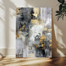 Gray Gold Abstract Wall Art Canvas Print, Textured Modern by MyGreatCanvas | Canvas Wall Art Prints | Photo Prints & Wall Decor
