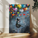 Banksy Balloon Canvas, Banksy Graffiti Art, Balloon Poster, by MyGreatCanvas | Canvas Wall Art Prints | Photo Prints & Wall Decor