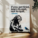Banksy Girl and Blue Bird Canvas Art Print: Banksy if you by MyGreatCanvas | Canvas Wall Art Prints | Photo Prints & Wall Decor