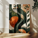 Abstract Green Flowers Wall Art Canvas Print by MyGreatCanvas | Canvas Wall Art Prints | Photo Prints & Wall Decor