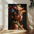 Butterfly Crown Gold Woman Portrait — Monarch Queen Canvas by MyGreatCanvas | Canvas Wall Art Prints | Photo Prints & Wall Decor