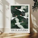 Yayoi Kusama Crane Bird Wall Art Canvas Print, Japanese by MyGreatCanvas | Canvas Wall Art Prints | Photo Prints & Wall Decor