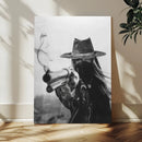 Vintage Cowboy Wall Art Canvas Print - Western Gunslinger Revolver Artwork, by MyGreatCanvas | Canvas Wall Art Prints | Photo Prints & Wall Decor