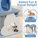 31.5" Cute Modern Cat Tree Multi-Level Kitten Tower