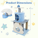 31.5" Cute Modern Cat Tree Multi-Level Kitten Tower by LJGDeals