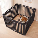 8-Panel Dog Playpen 31.5" Height Indoor Outdoor HDPE by LJGDeals