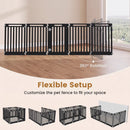 8-Panel Dog Playpen 31.5" Height Indoor Outdoor HDPE by LJGDeals