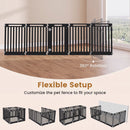 8-Panel Dog Playpen 31.5" Height Indoor Outdoor HDPE