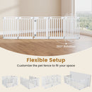 8-Panel Dog Playpen 31.5" Height Indoor Outdoor HDPE