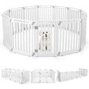 12-Panel Dog Playpen 31.5" Height Indoor Outdoor Pet Fence by LJGDeals