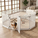 12-Panel Dog Playpen 31.5" Height Indoor Outdoor Pet Fence by LJGDeals