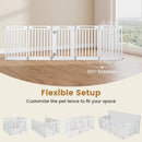 16-Panel Dog Playpen 31.5" Height Indoor Outdoor Pet Gate by LJGDeals