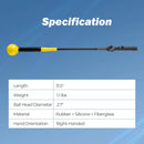 31.5 Inch Golf Swing Trainer Aid with Weighted Head for Grip Rhythm Balance by LJGDeals