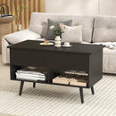 31.5 Inch Lift-Top Coffee Table with Hidden Storage and 2 Open Shelves by LJGDeals