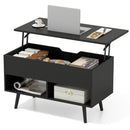 31.5 Inch Lift-Top Coffee Table with Hidden Storage and 2 Open Shelves by LJGDeals