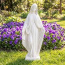 31.5 Inch Virgin Mary Statue with Aged Finish for Yard Patio by LJGDeals