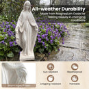 31.5 Inch Virgin Mary Statue with Aged Finish for Yard Patio by LJGDeals
