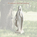 31.5 Inch Virgin Mary Statue with Aged Finish for Yard Patio by LJGDeals