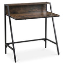 31.5" Industrial Desk with Raised Shelf Metal Frame by LJGDeals