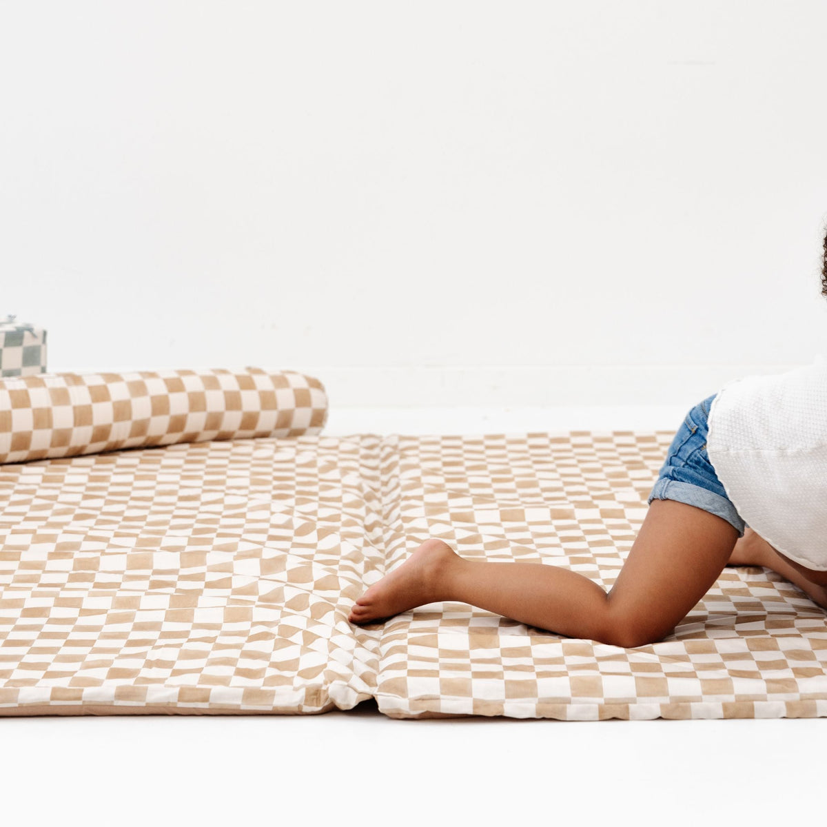 Checker Toffee Organic Cotton Mat, photo 10 of 18