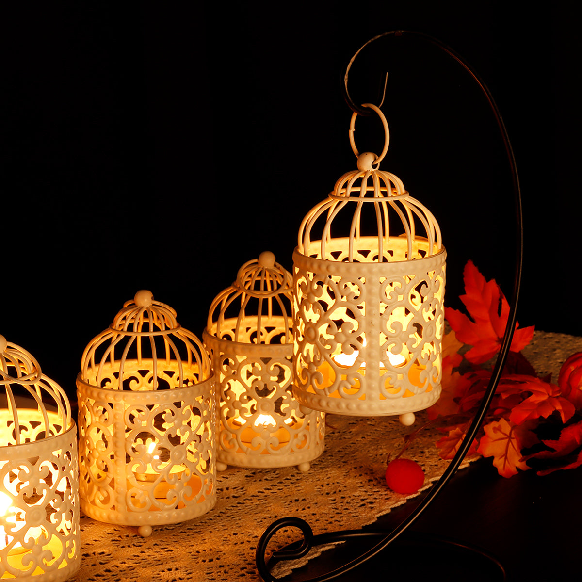 6 Pack Small Metal Candle Lanterns, photo 5 of 10