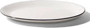 Made In Cookware - Serving Platter - White With Black Rim - Porcelain - Crafted in England by CozyNest Decor