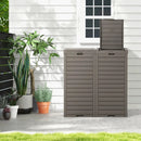 31 Gallon Large Outdoor Trash Can with Lid and Pull by LJGDeals