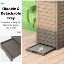 31 Gallon Large Outdoor Trash Can with Lid and Pull by LJGDeals