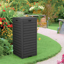 31 Gallon Large Outdoor Trash Can with Lid and Pull by LJGDeals
