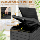 31 Gallon Large Outdoor Trash Can with Lid and Pull by LJGDeals