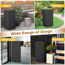 31 Gallon Large Outdoor Trash Can with Lid and Pull