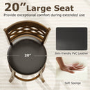 26 Inch Counter Height Bar Stools Set of 2 with Rubber Wood Frame by LJGDeals