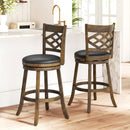 26 Inch Counter Height Bar Stools Set of 2 with Rubber Wood Frame by LJGDeals