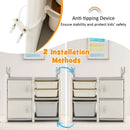 31 Inch Toy Chest and Bookshelf for Toddlers with Enclosed Cabinets and Pull-out Drawers by LJGDeals