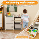 31 Inch Toy Chest and Bookshelf for Toddlers with Enclosed Cabinets and Pull-out Drawers by LJGDeals
