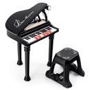 31 Keys Kids Piano Keyboard with Stool and Piano Lid by LJGDeals
