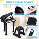 31 Keys Kids Piano Keyboard with Stool and Piano Lid by LJGDeals