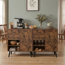 31" Sideboard Cabinet with 2 Drawers and Open Shelves by LJGDeals
